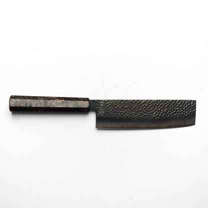 Sakai Kikumori VG10 Damascus Kurouchi Nakiri 170mm