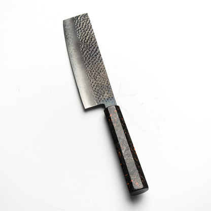 Sakai Kikumori VG10 Damascus Kurouchi Nakiri 170mm