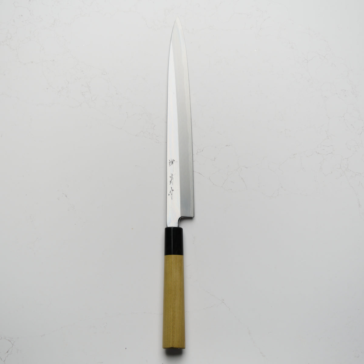 Sakai Kikumori Shironiko Yanagiba 270mm - Magnolia and Black Horn
