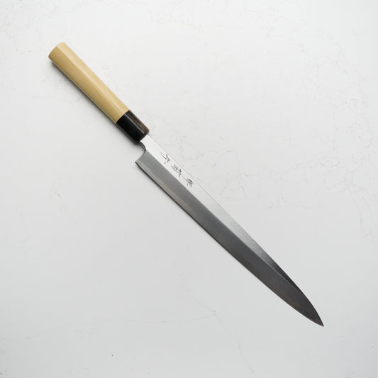 Sakai Kikumori Shironiko Yanagiba 300mm - Magnolia and Black Horn