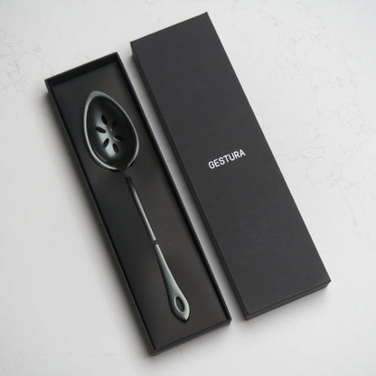 Gestura 00 Kitchen Spoon - Gunmetal - Blade & Board
