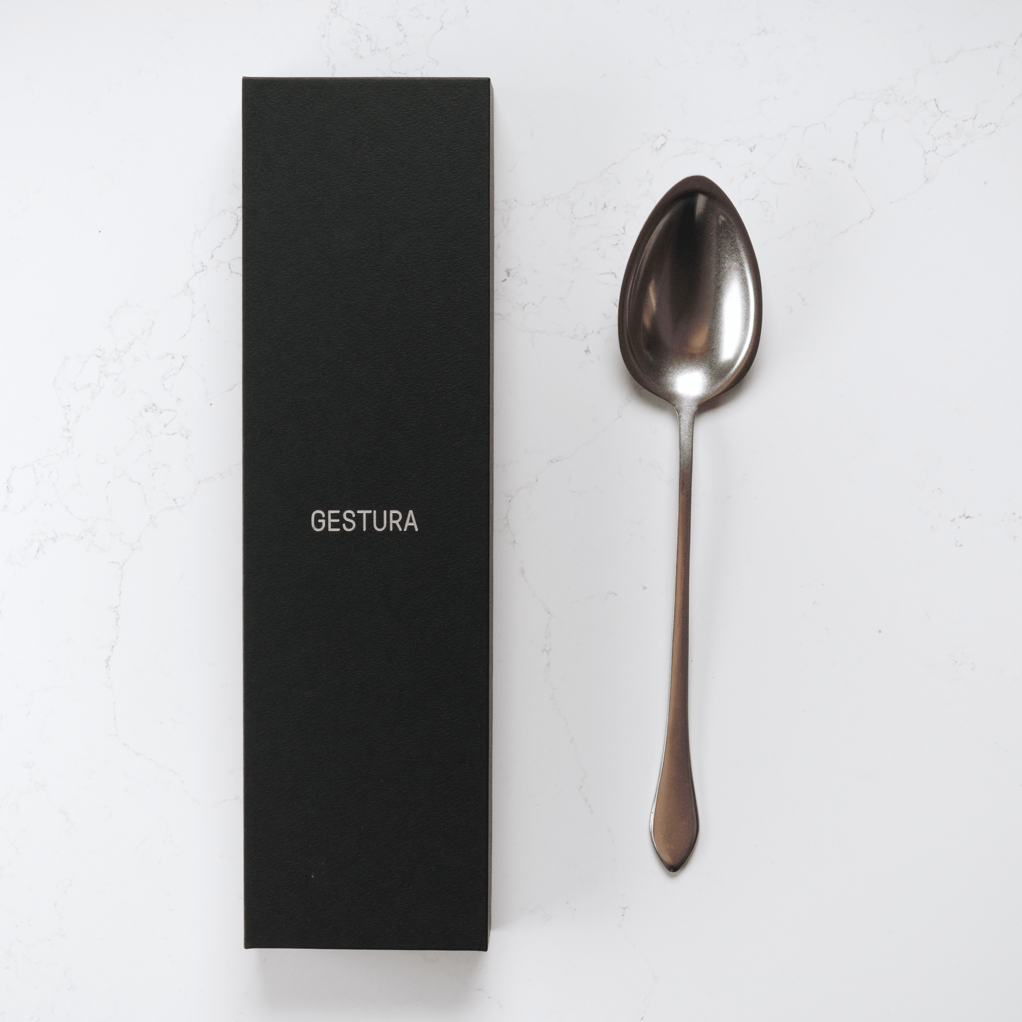 Gestura 01 Kitchen Spoon - Silver - Blade & Board
