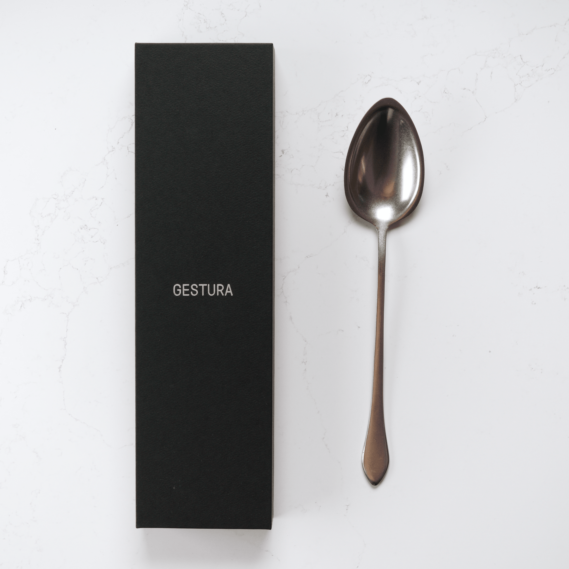 Gestura 01 Kitchen Spoon - Silver - Blade & Board