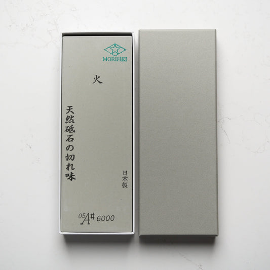 Morihei Hishiboshi 6000 Grit Whetstone - Blade & Board