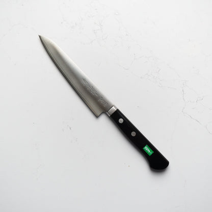 Morihei Kiyomitsu 140 Petty 135mm - Pakkawood Handle - Blade & Board