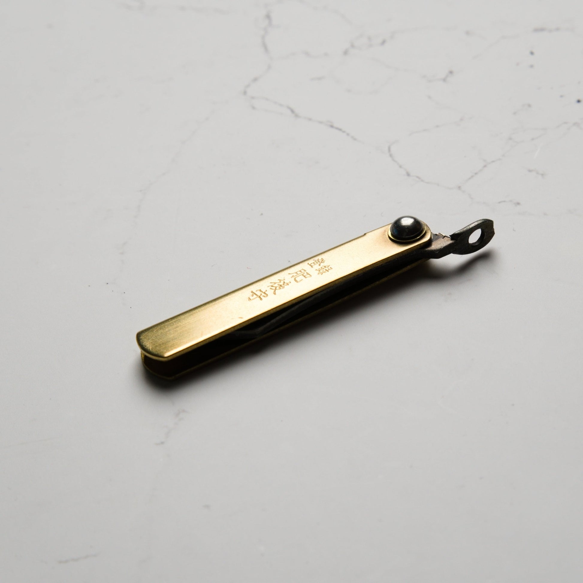 Nagao Kanekoma Higonokami SK Brass - Mini - Blade & Board