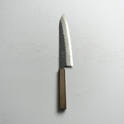 OUL Black Nashiji Aogami Super Gyuto 240 - Blade & Board