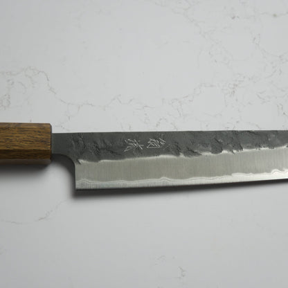 OUL Black Nashiji Aogami Super Sujihiki 270 - Blade & Board