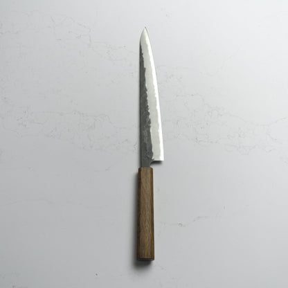 OUL Black Nashiji Aogami Super Sujihiki 270 - Blade & Board