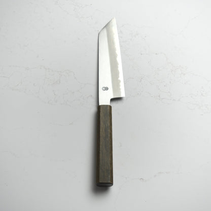 Sakai Kikumori Kikuzuki Kasumi Bunka 180mm - Blade & Board