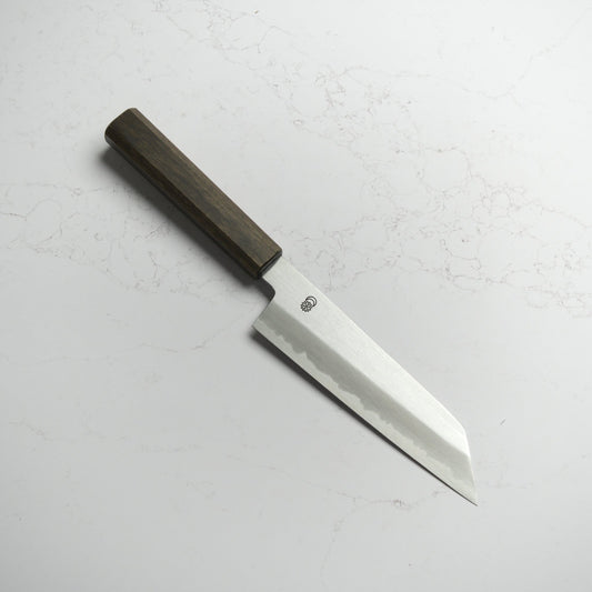Sakai Kikumori Kikuzuki Kasumi Bunka 180mm - Blade & Board