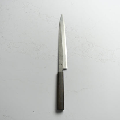 Sakai Kikumori Kikuzuki Rin Yanagiba 270mm - Blade & Board