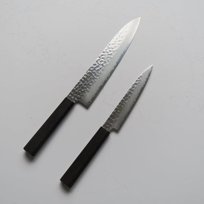 Sakai Kikumori VG10 Damascus Set - Gyuto, Petty - Blade & Board