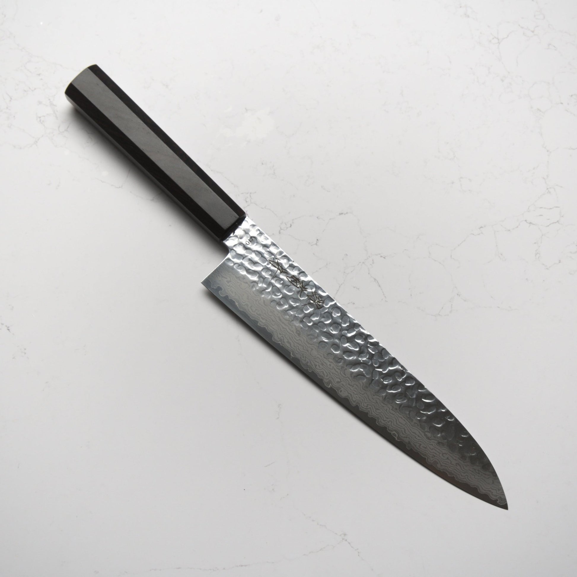 Sakai Kikumori VG10 Damascus Set - Gyuto, Santoku, Petty - Blade & Board