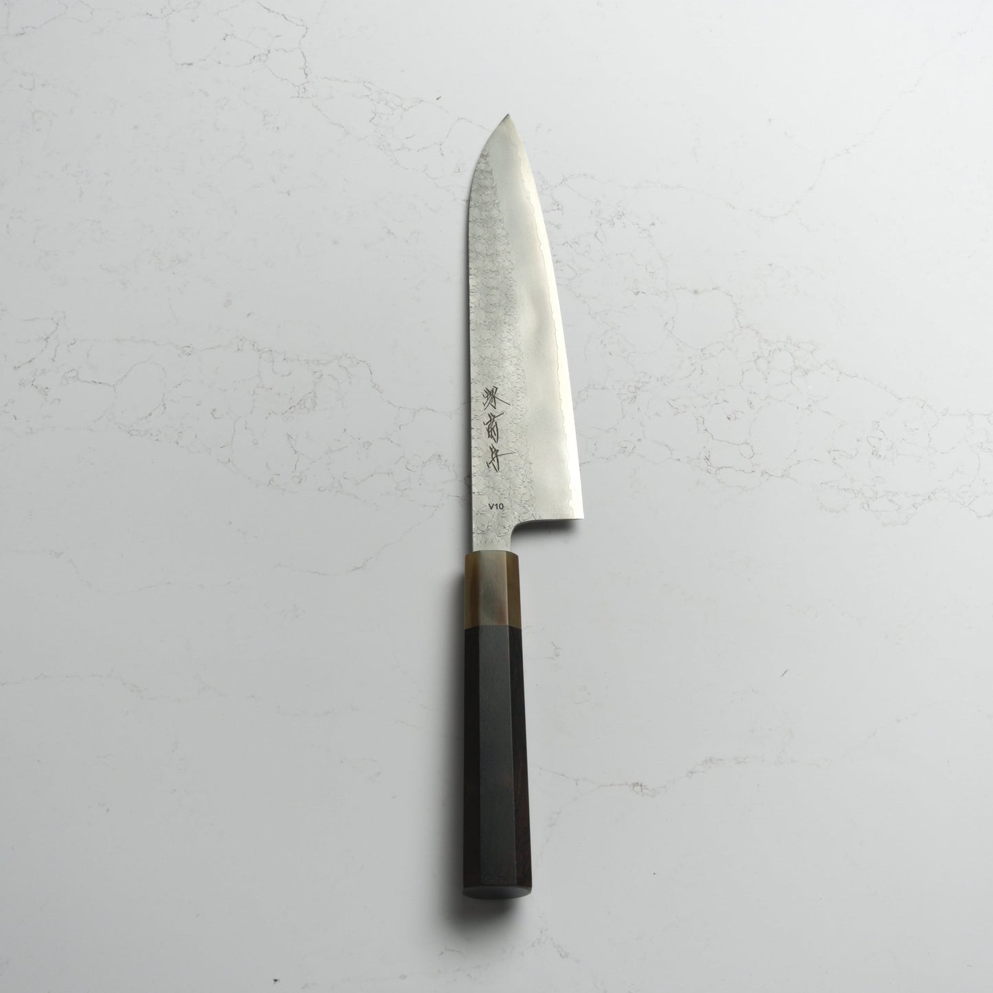 Sakai Kikumori VG10 Gyuto 210mm - Blade & Board
