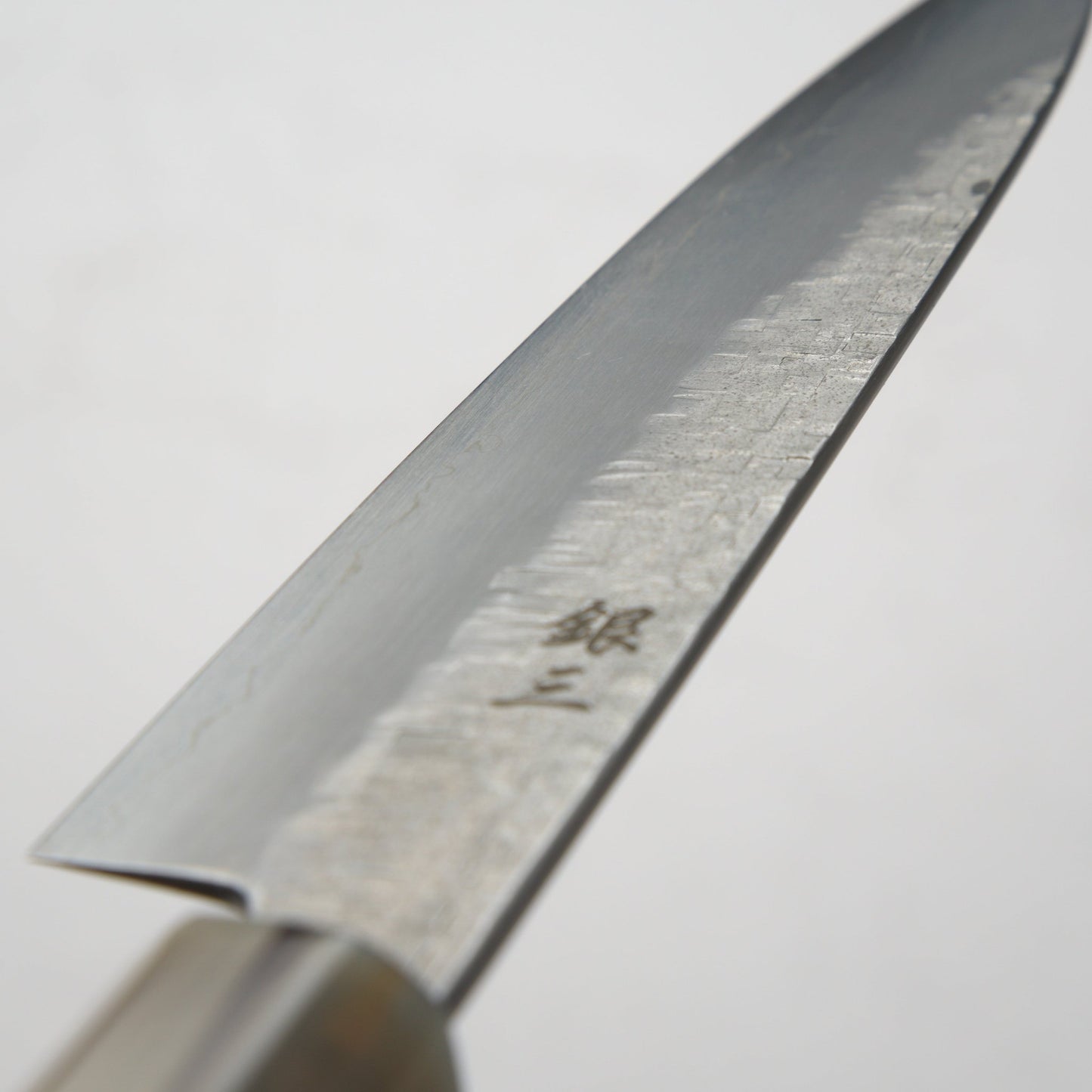 Satoshi Nakagawa Ginsan Tsuchime Petty 150mm - Ebony & Blonde - Blade & Board