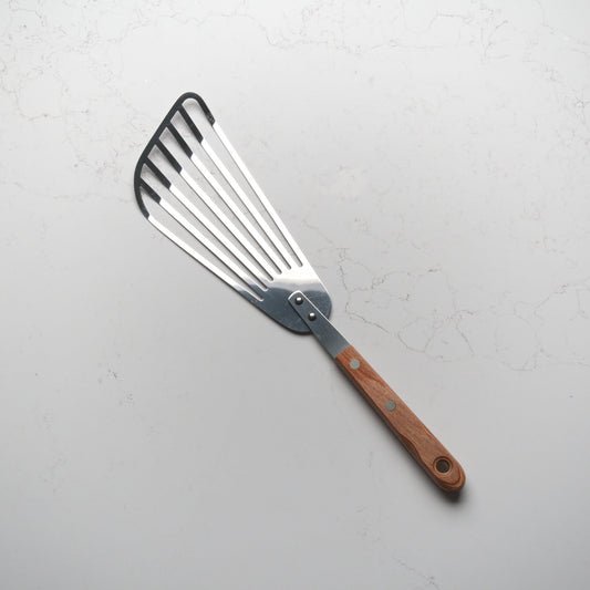 Slotted Spatula / Fish Slice - Pakkawood - Blade & Board