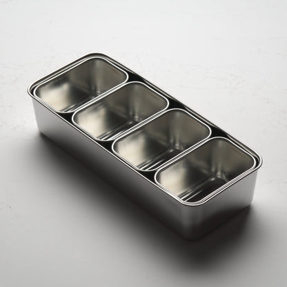 Stainless Yakumi Pan MINI - 4 Compartments - Blade & Board