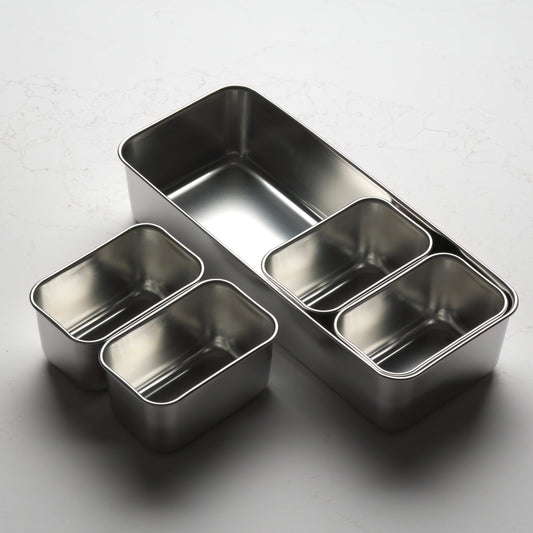 Stainless Yakumi Pan MINI - 4 Compartments - Blade & Board