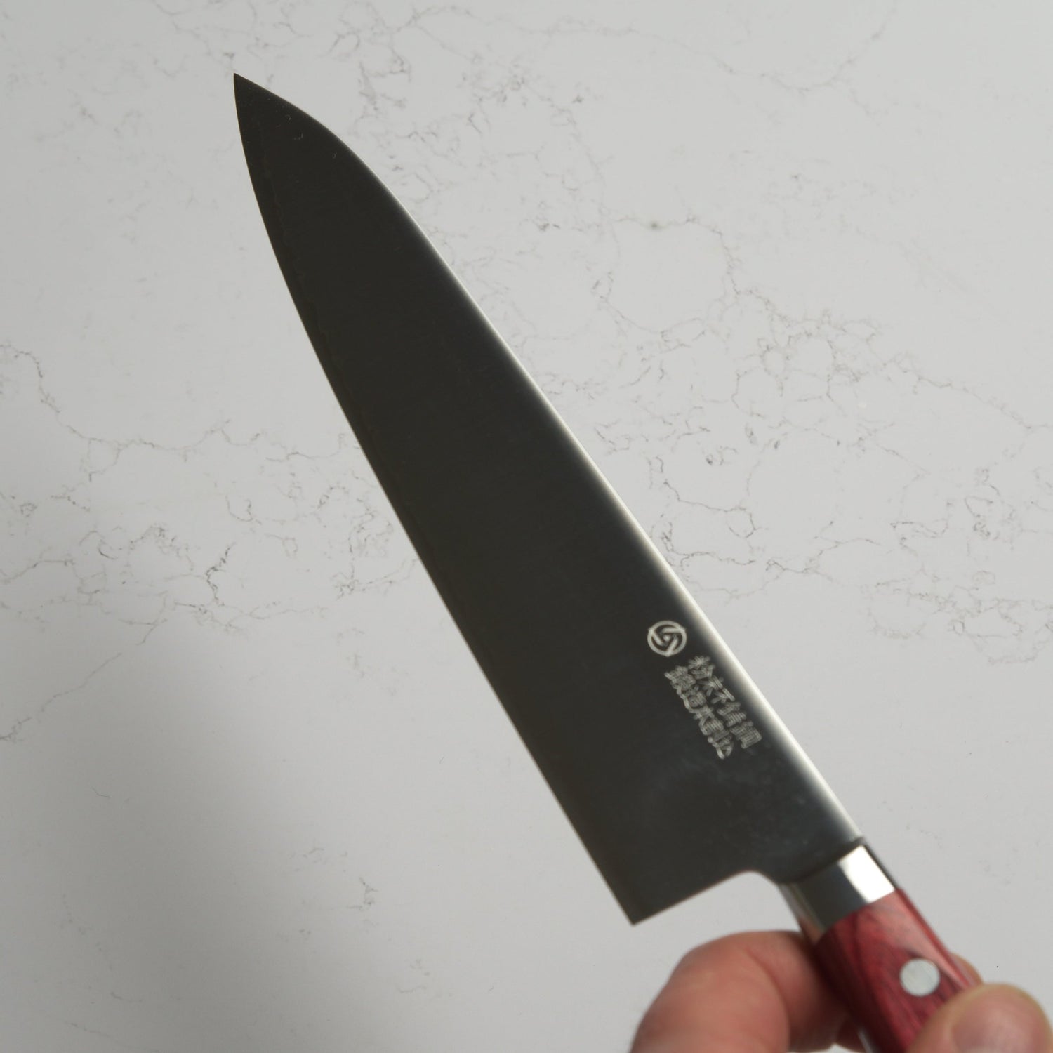 Takamura Migaki SG2 Gyuto 210mm - Blade & Board